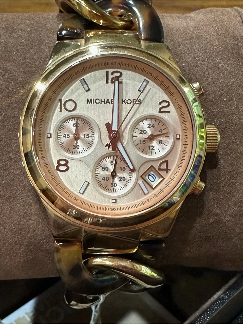 Michael Kors Gold-Tone Women’s Chronograph Watch